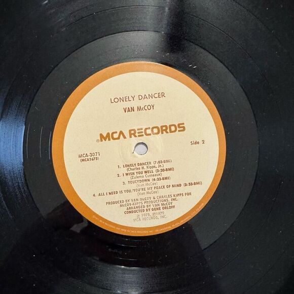 Van McCoy – Lonely Dancer LP Vinyl 1979 Funk / Disco Record - Picture 9 of 10